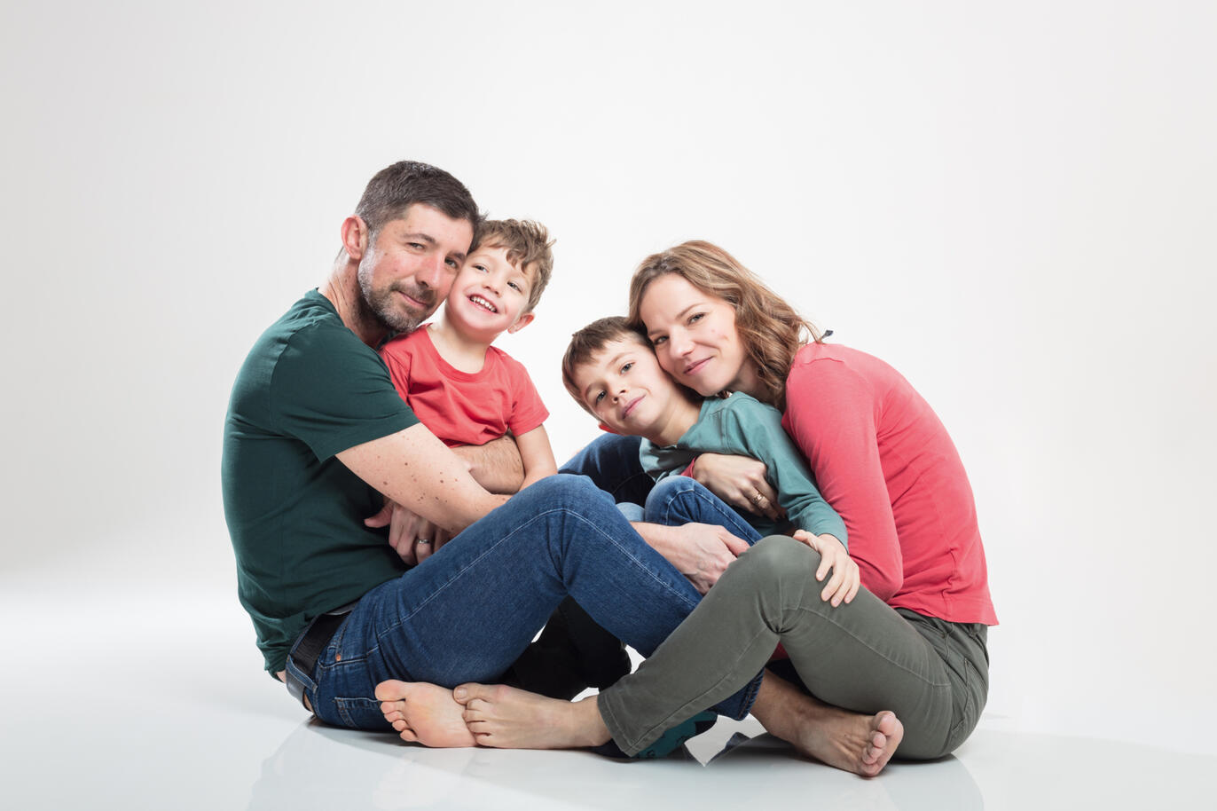 Portrait de famille au studio Deux-Quatre 3
